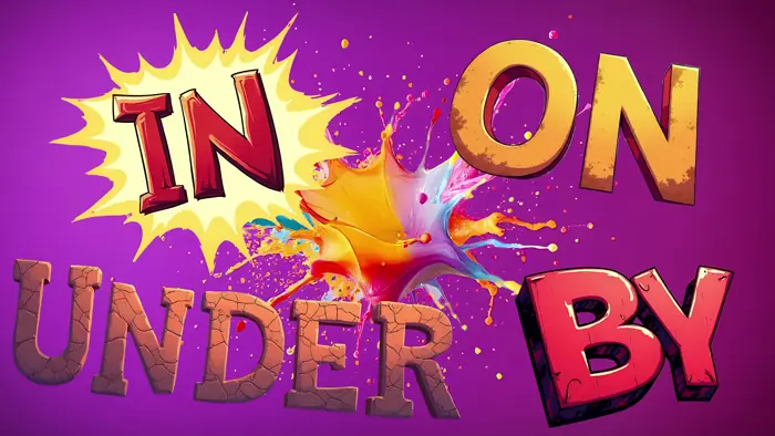 Prepositions — in, on, under