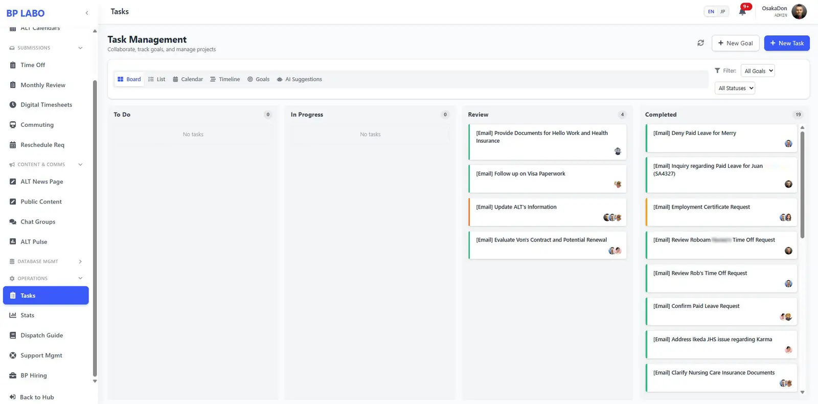 ALT Dashboard (HRIS) — 21 / 27